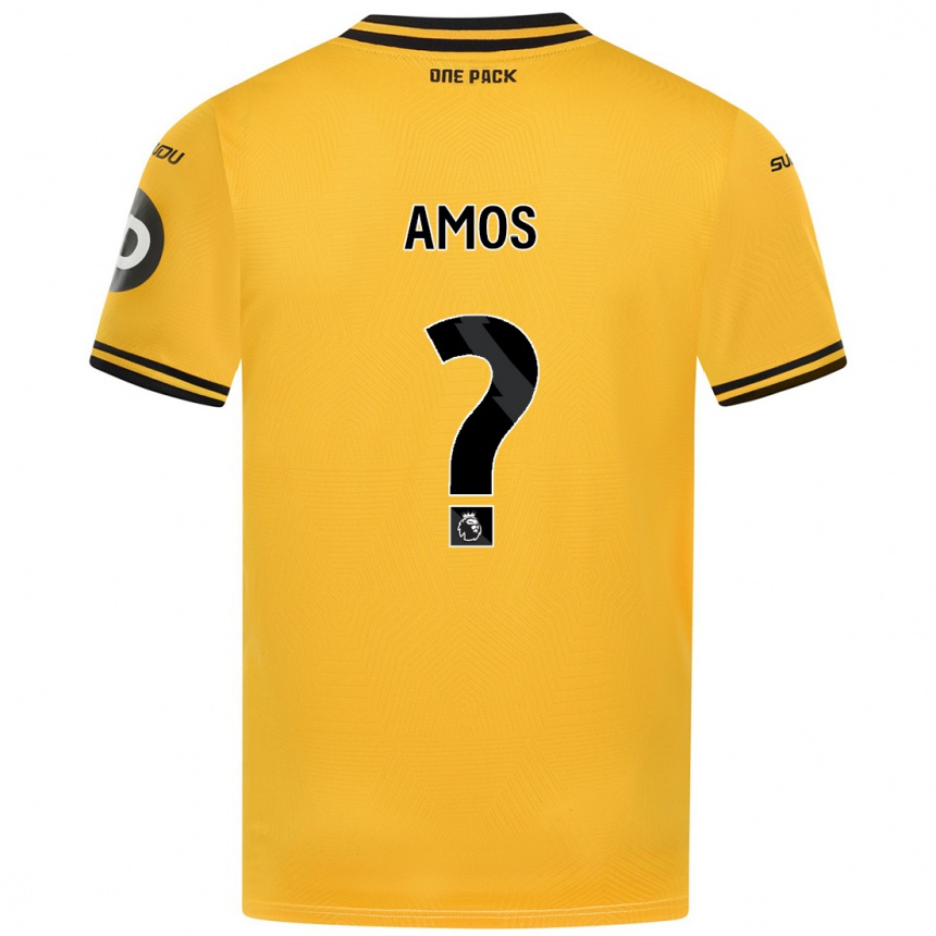 Women Football Stan Amos #0 Yellow Home Jersey 2024/25 T-Shirt Za