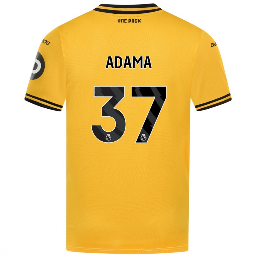 Women Football Adama Traore #37 Yellow Home Jersey 2024/25 T-Shirt Za