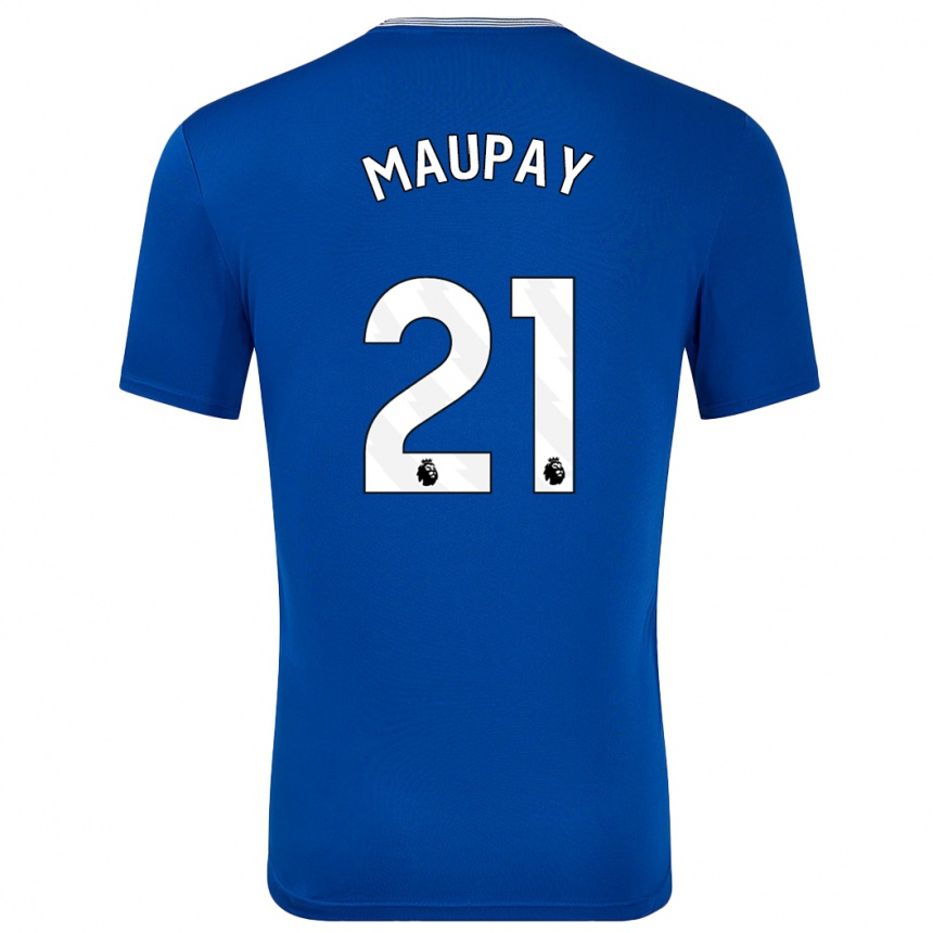 Women Football Neal Maupay #21 Blue With Home Jersey 2024/25 T-Shirt Za