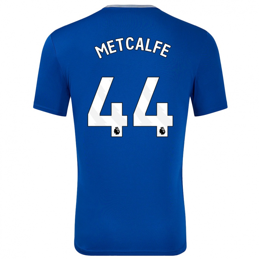 Women Football Jenson Metcalfe #44 Blue With Home Jersey 2024/25 T-Shirt Za