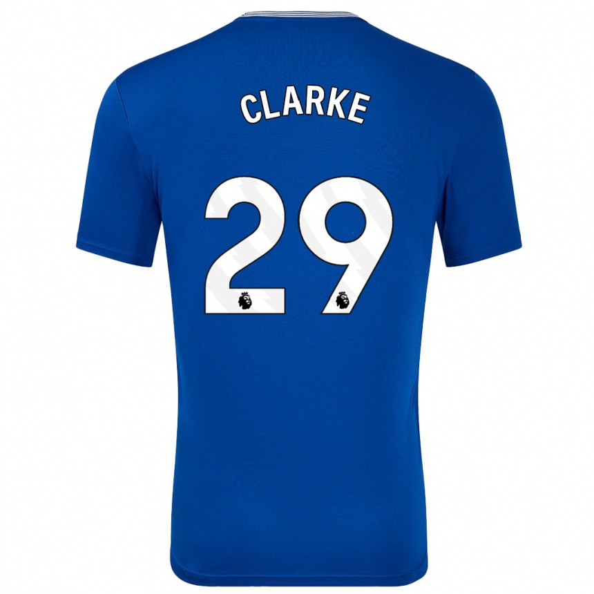 Women Football Abbey Clarke #29 Blue With Home Jersey 2024/25 T-Shirt Za