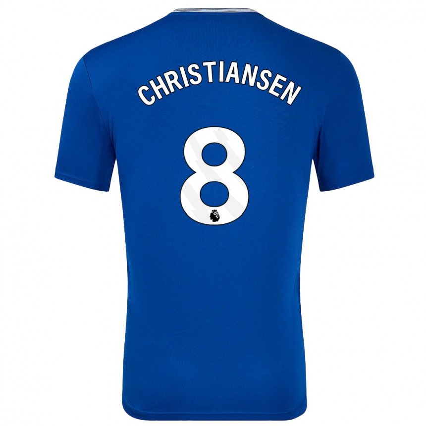 Women Football Izzy Christiansen #8 Blue With Home Jersey 2024/25 T-Shirt Za