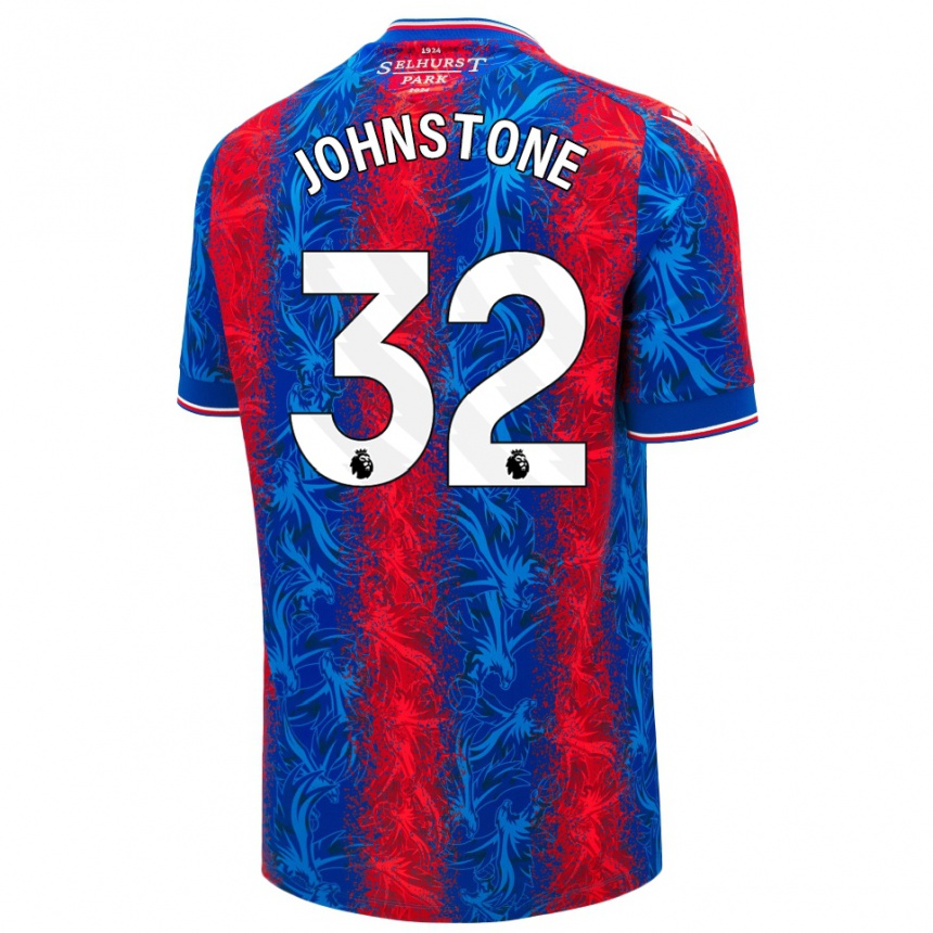 Women Football Sam Johnstone #32 Red Blue Stripes Home Jersey 2024/25 T-Shirt Za