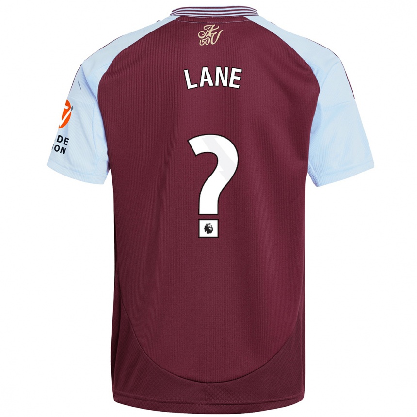 Women Football Josh Lane #0 Burgundy Sky Blue Home Jersey 2024/25 T-Shirt Za