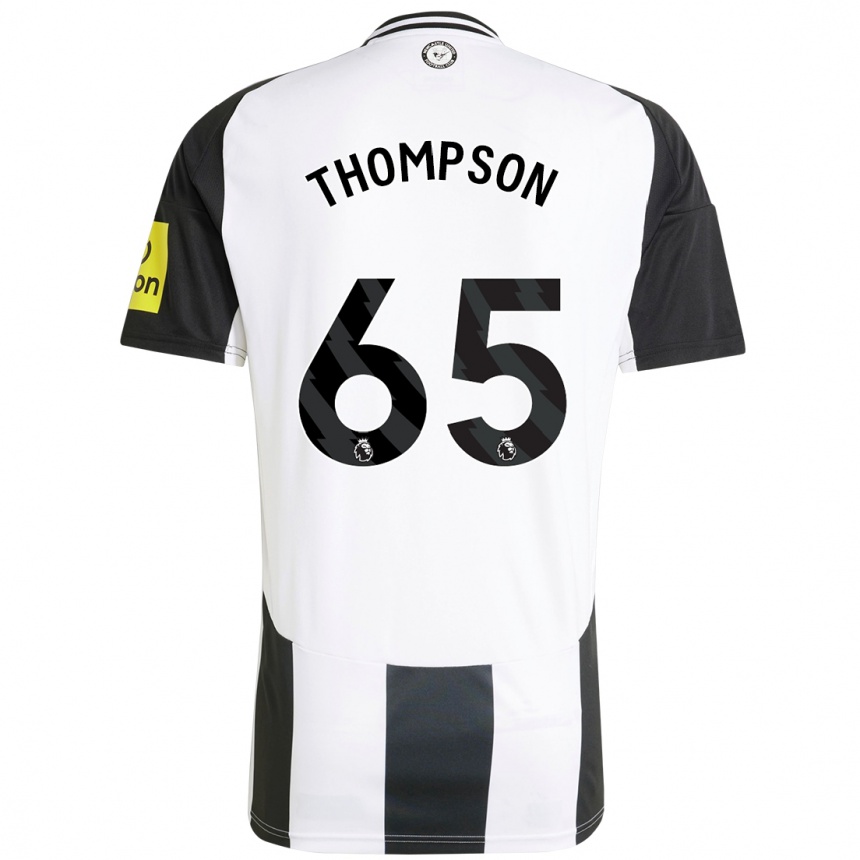 Women Football Ciaran Thompson #65 White Black Home Jersey 2024/25 T-Shirt Za