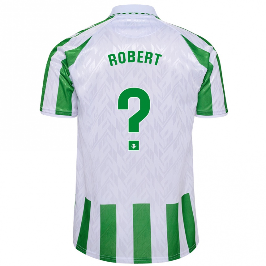 Women Football Jaime Robert #0 Green White Stripes Home Jersey 2024/25 T-Shirt Za