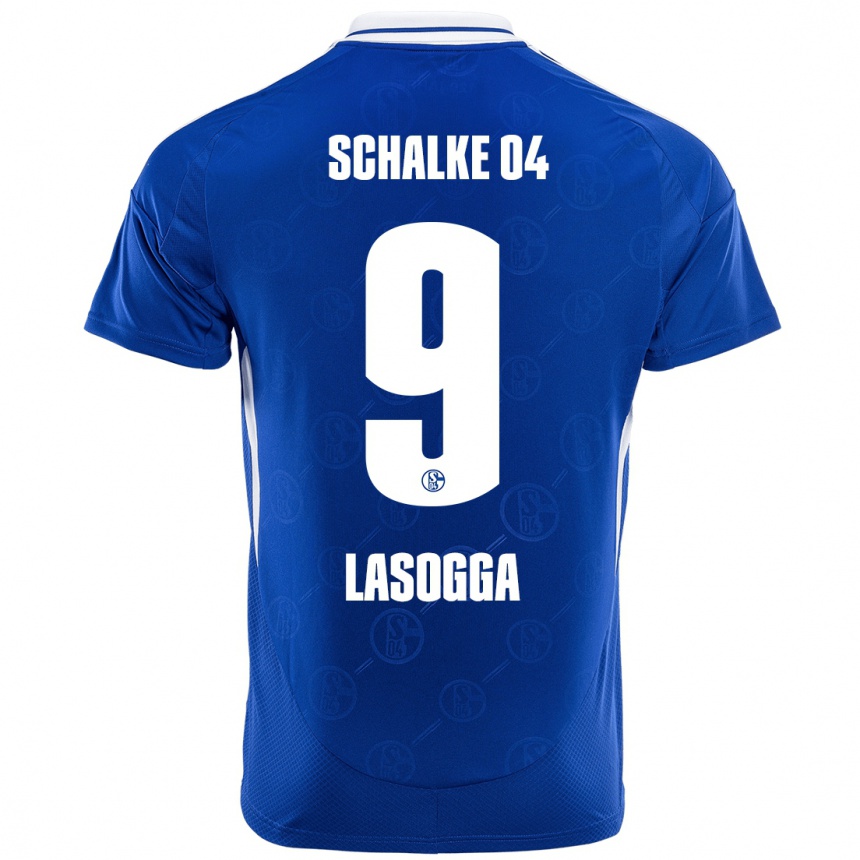 Women Football Pierre-Michel Lasogga #9 Royal Blue Home Jersey 2024/25 T-Shirt Za