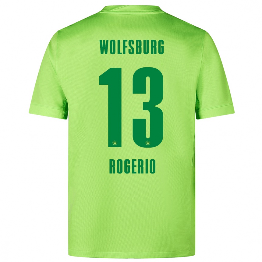 Women Football Rogério #13 Fluorescent Green Home Jersey 2024/25 T-Shirt Za