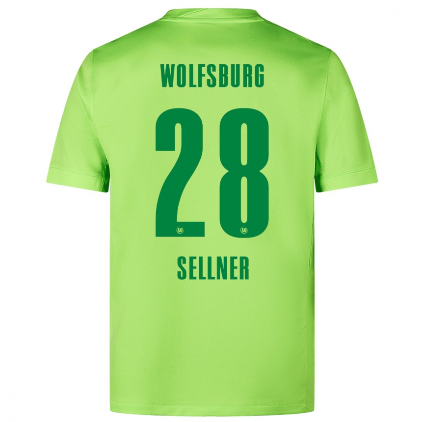 Women Football Tabea Sellner #28 Fluorescent Green Home Jersey 2024/25 T-Shirt Za