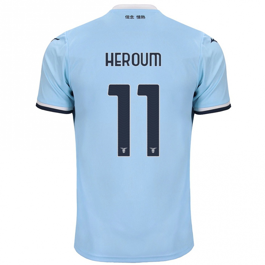 Women Football Nora Heroum #11 Blue Home Jersey 2024/25 T-Shirt Za