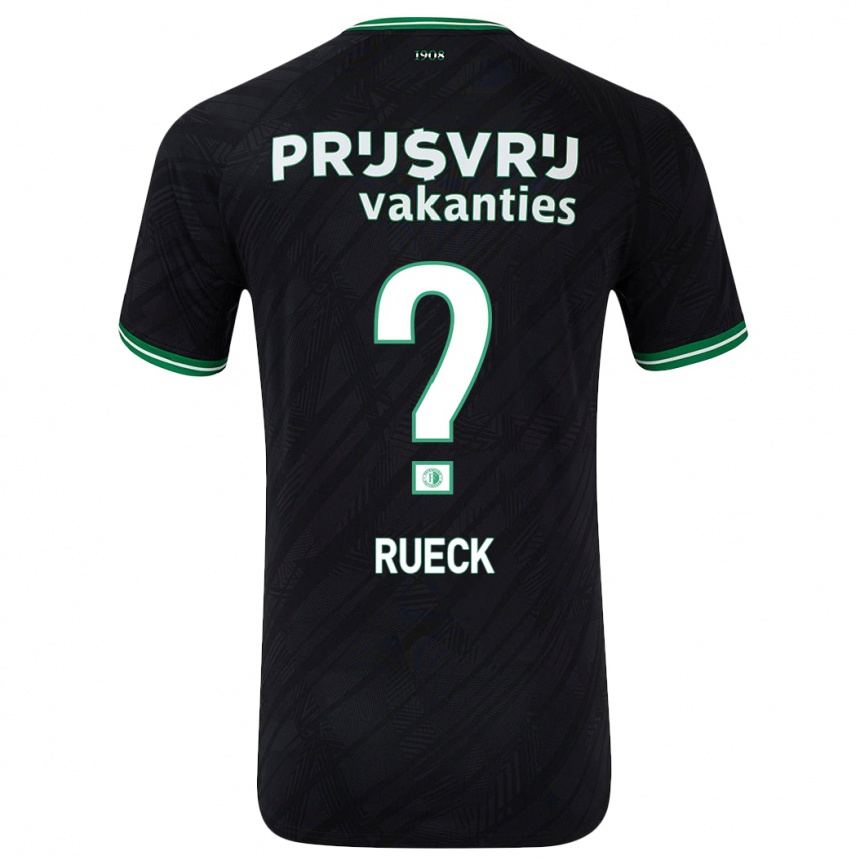 Women Football Nicky Rueck #0 Black Green Away Jersey 2024/25 T-Shirt Za