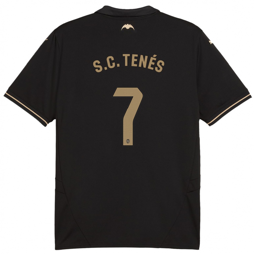 Women Football Sergi Canós #7 Black Away Jersey 2024/25 T-Shirt Za