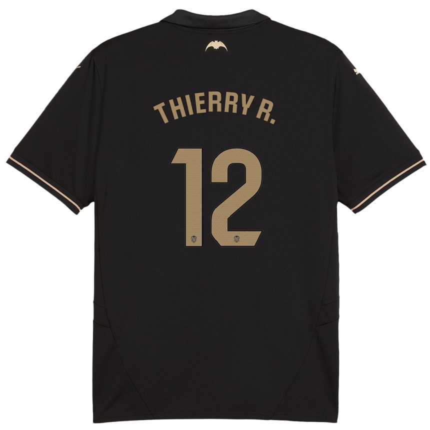 Women Football Thierry Correia #12 Black Away Jersey 2024/25 T-Shirt Za