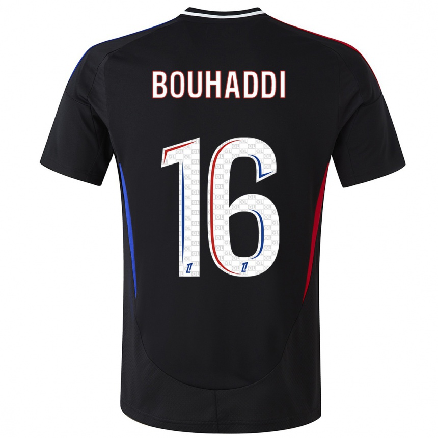 Women Football Sarah Bouhaddi #16 Black Away Jersey 2024/25 T-Shirt Za