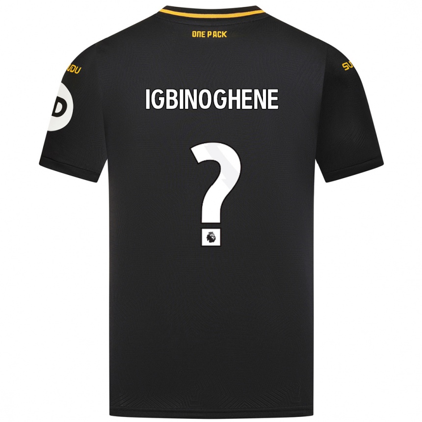 Women Football Testimony Igbinoghene #0 Black Away Jersey 2024/25 T-Shirt Za