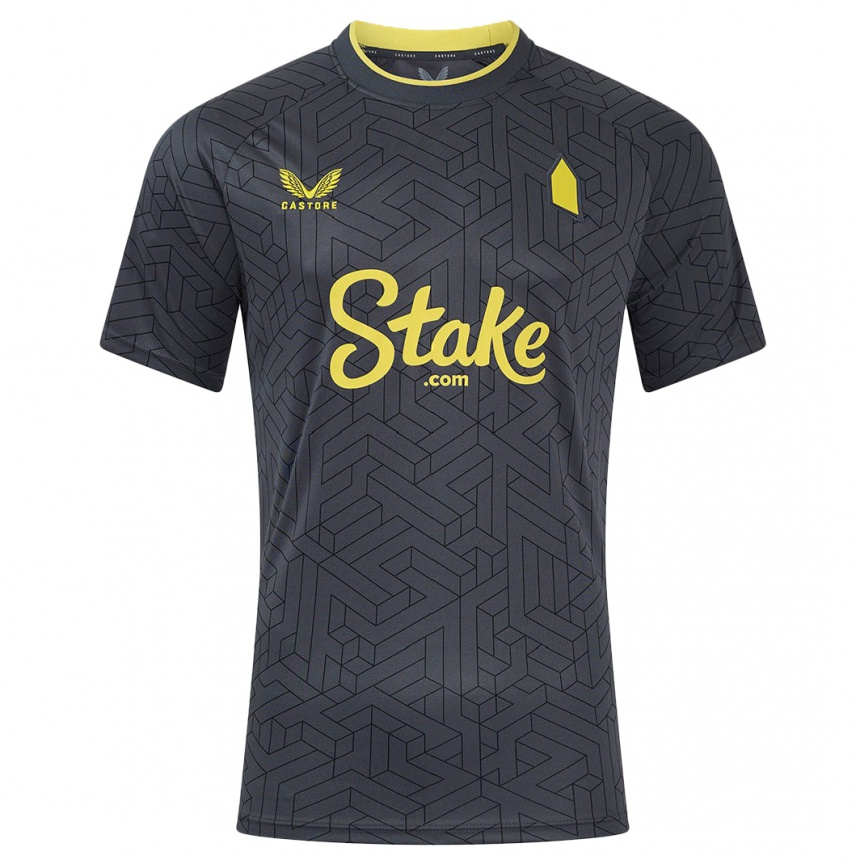 Women Football Zan Luk Leban #0 Black Yellow Away Jersey 2024/25 T-Shirt Za