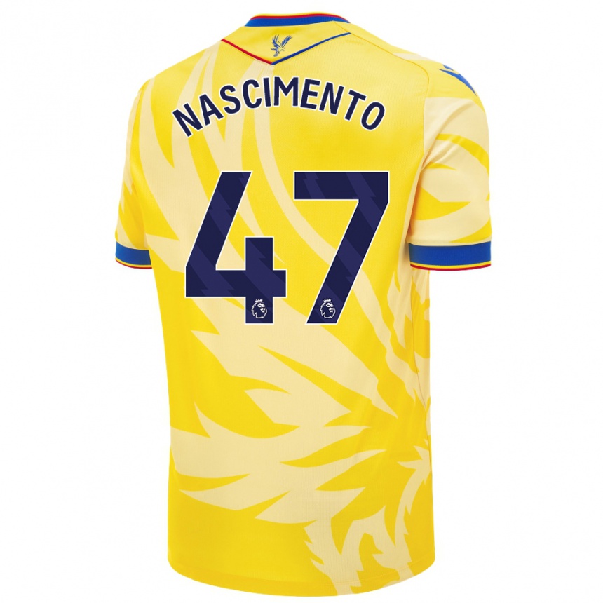 Women Football Adler Nascimento #47 Yellow Away Jersey 2024/25 T-Shirt Za