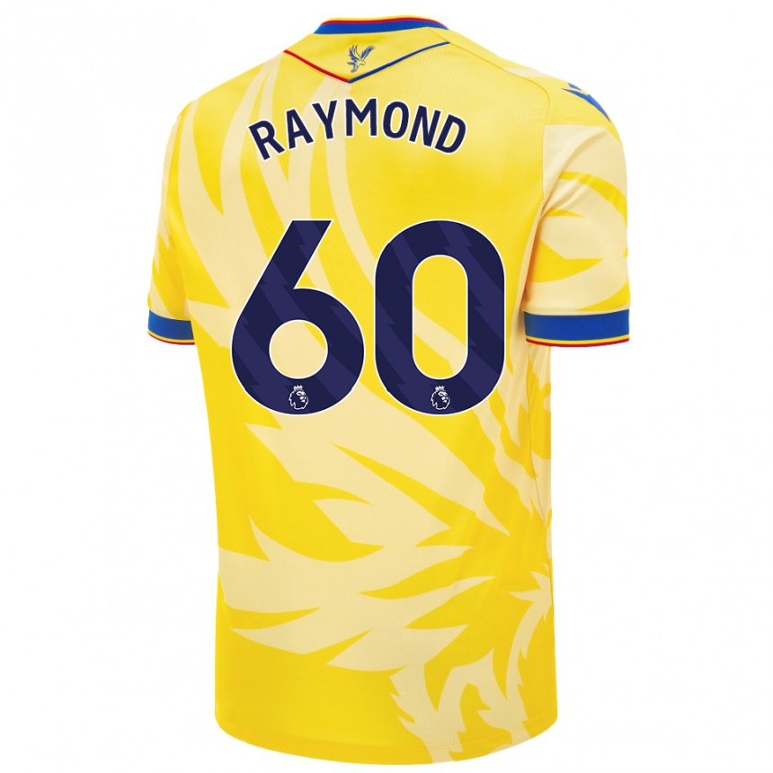 Women Football Jadan Raymond #60 Yellow Away Jersey 2024/25 T-Shirt Za