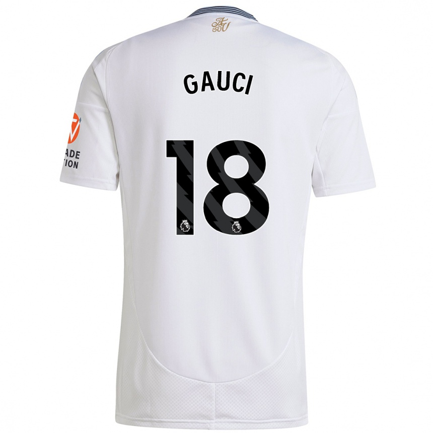 Women Football Joe Gauci #18 White Away Jersey 2024/25 T-Shirt Za