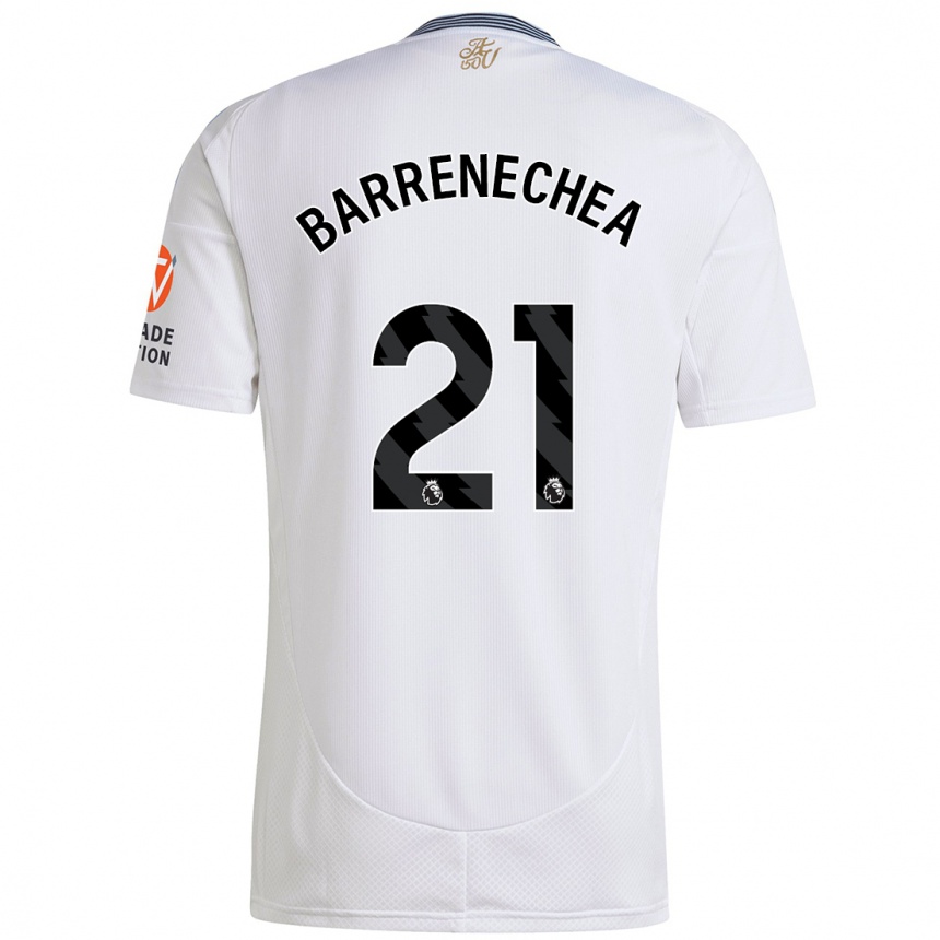 Women Football Enzo Barrenechea #21 White Away Jersey 2024/25 T-Shirt Za