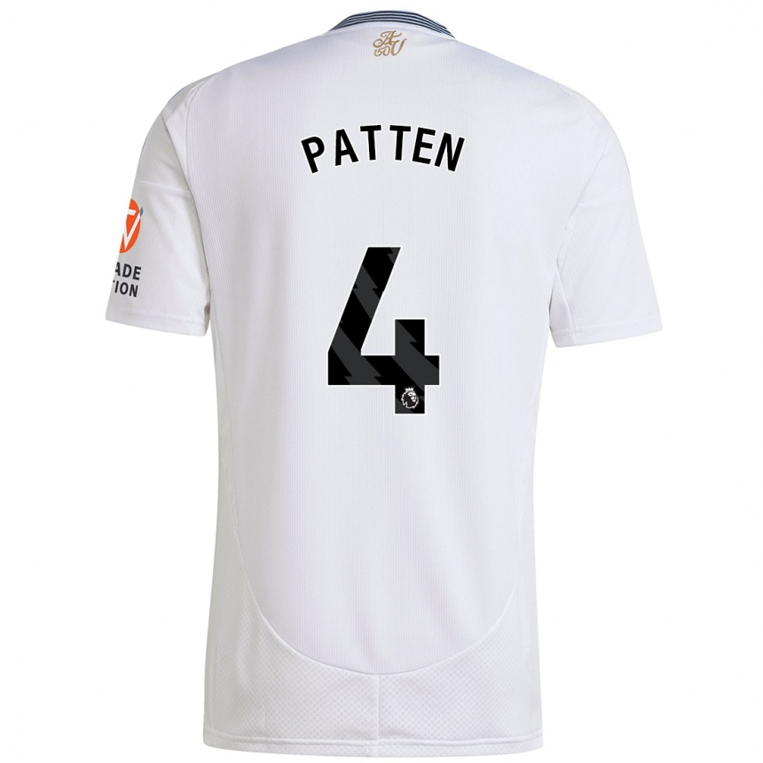 Women Football Anna Patten #4 White Away Jersey 2024/25 T-Shirt Za