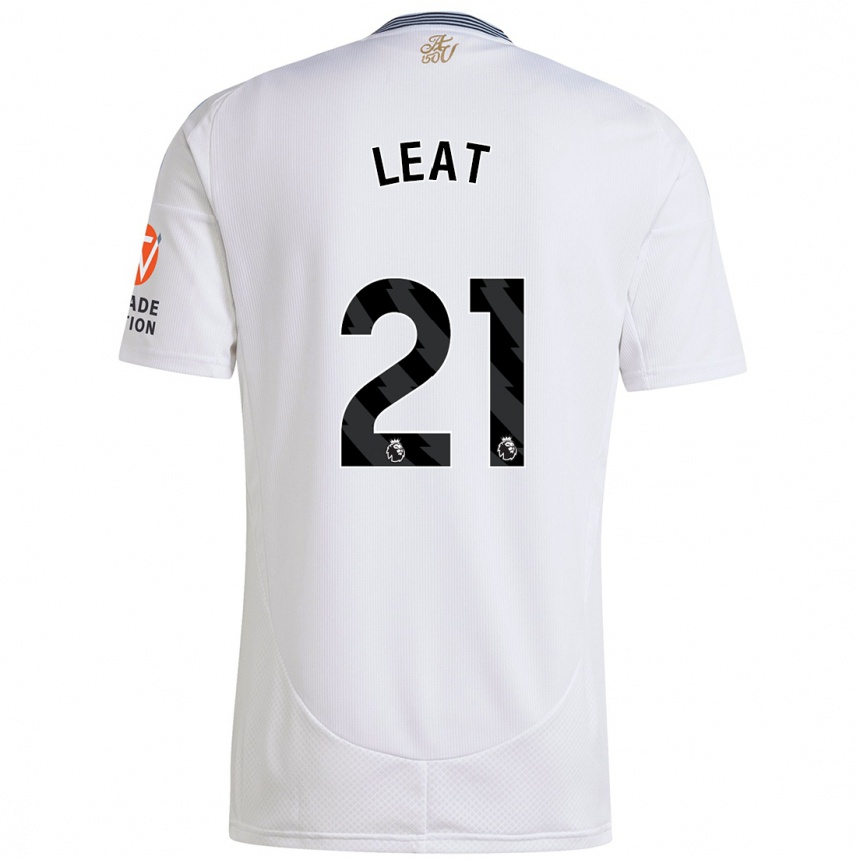 Women Football Anna Leat #21 White Away Jersey 2024/25 T-Shirt Za