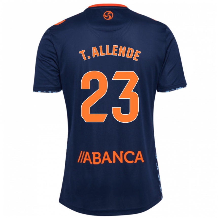 Women Football Tadeo Allende #23 Navy Blue Away Jersey 2024/25 T-Shirt Za