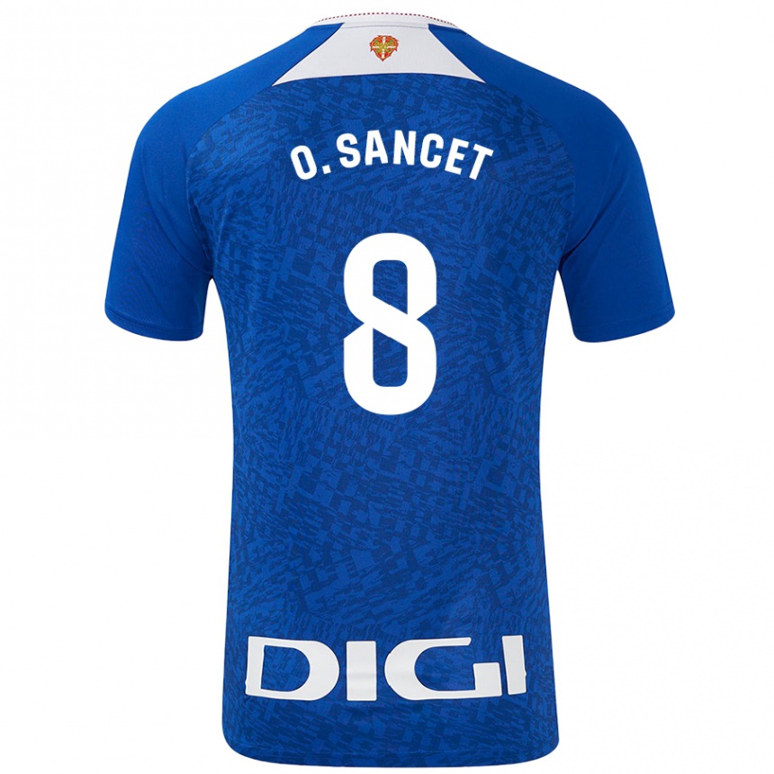 Women Football Oihan Sancet #8 Royal Blue Away Jersey 2024/25 T-Shirt Za