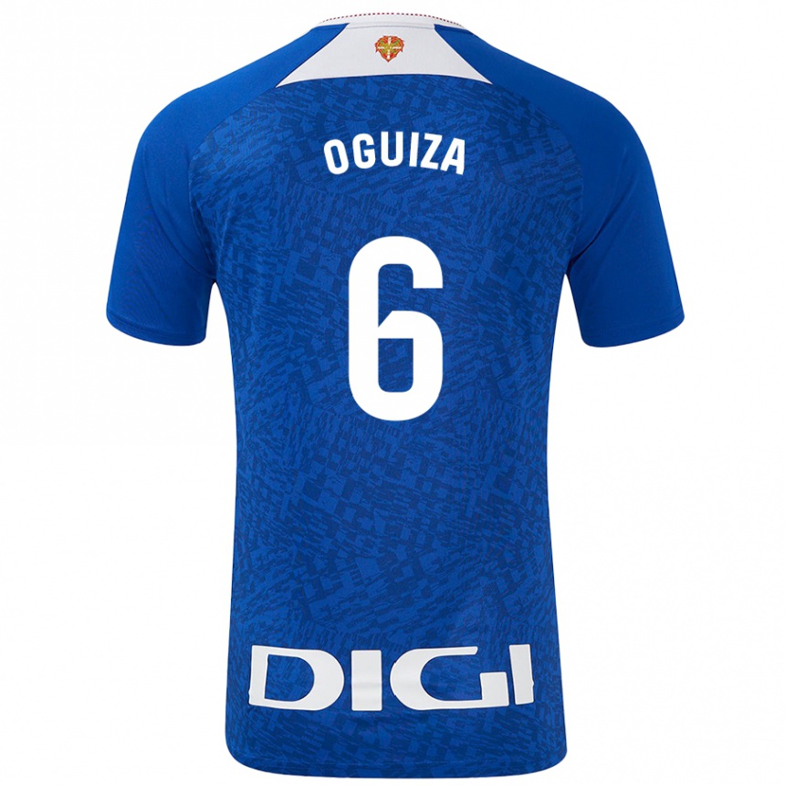 Women Football Irene Oguiza Martínez #6 Royal Blue Away Jersey 2024/25 T-Shirt Za