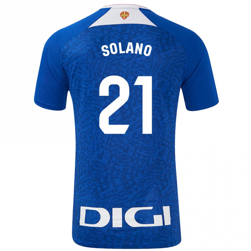 Women Football Bibiane Schulze-Solano #21 Royal Blue Away Jersey 2024/25 T-Shirt Za