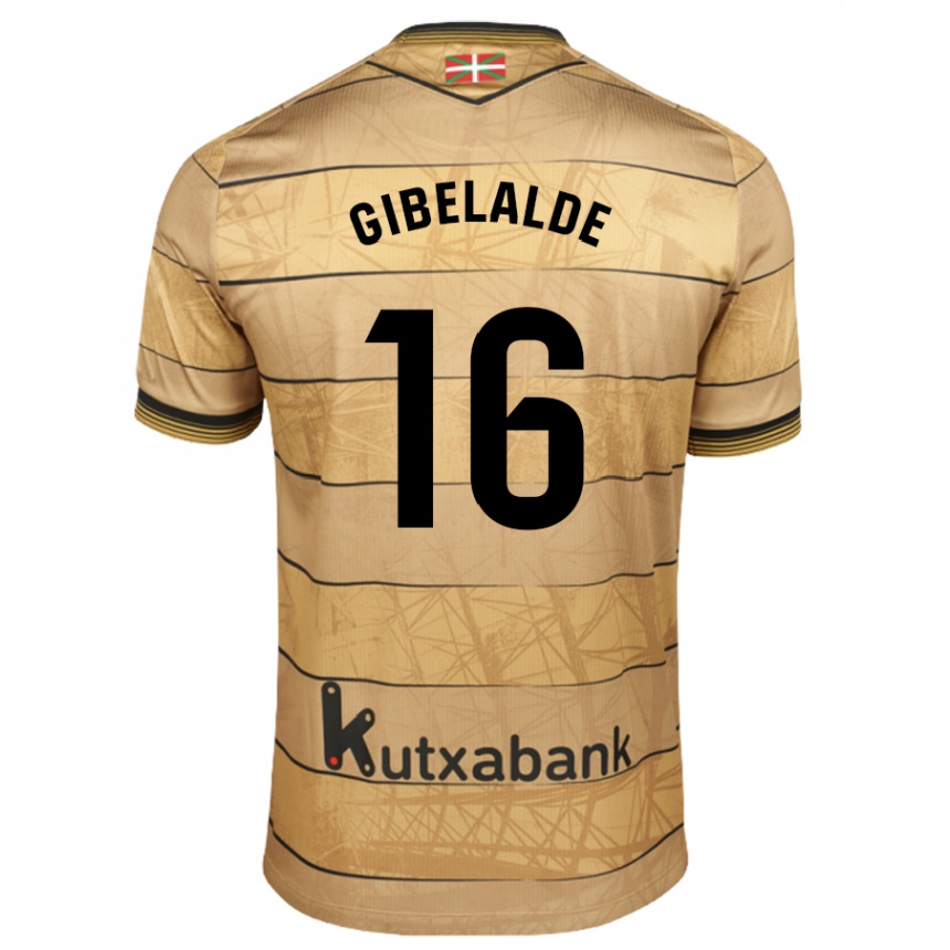 Women Football Manex Gibelalde #16 Brown Away Jersey 2024/25 T-Shirt Za