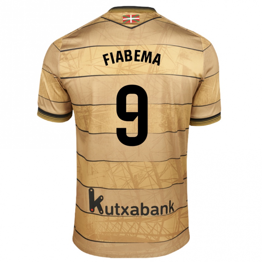 Women Football Bryan Fiabema #9 Brown Away Jersey 2024/25 T-Shirt Za