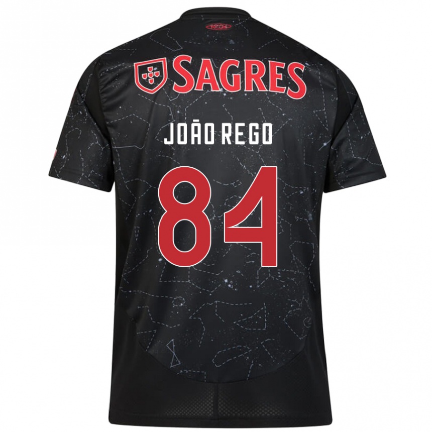 Women Football João Rêgo #84 Black Red Away Jersey 2024/25 T-Shirt Za