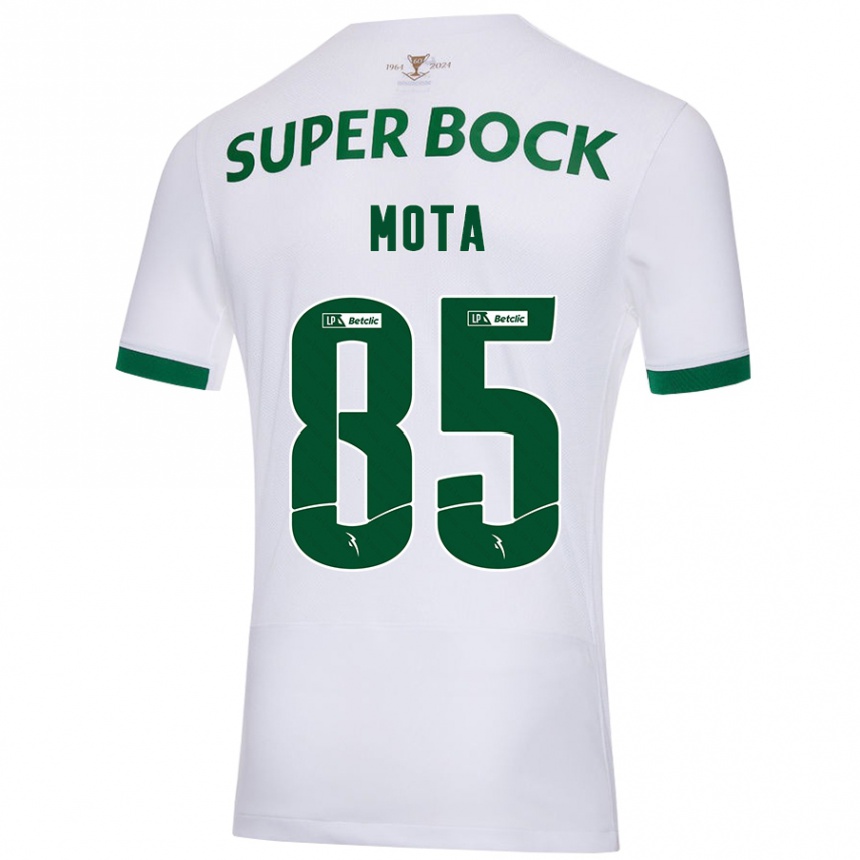 Women Football Rafael Mota #85 White Green Away Jersey 2024/25 T-Shirt Za