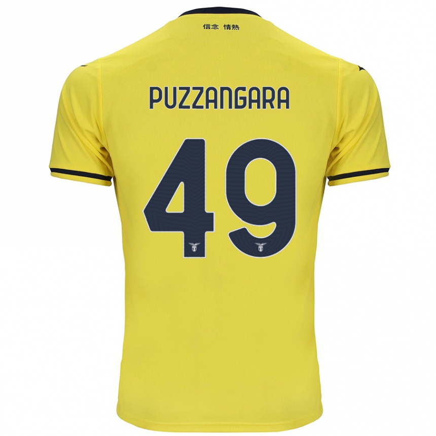 Women Football Angelo Antonio Puzzangara #49 Yellow Away Jersey 2024/25 T-Shirt Za