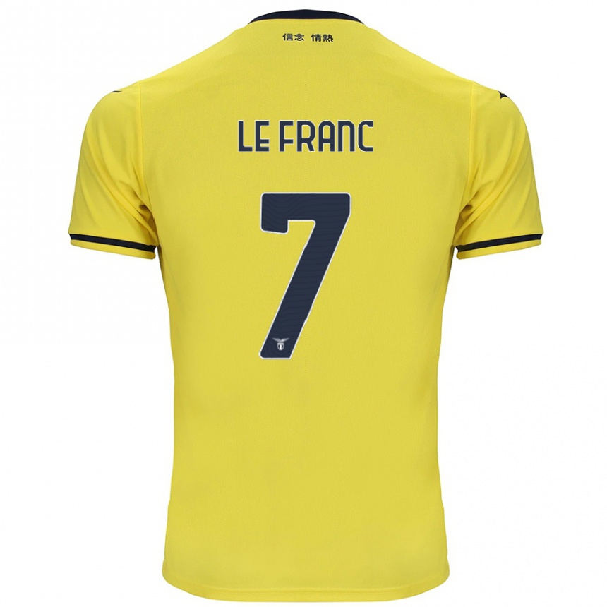 Women Football Chloé Le Franc #7 Yellow Away Jersey 2024/25 T-Shirt Za