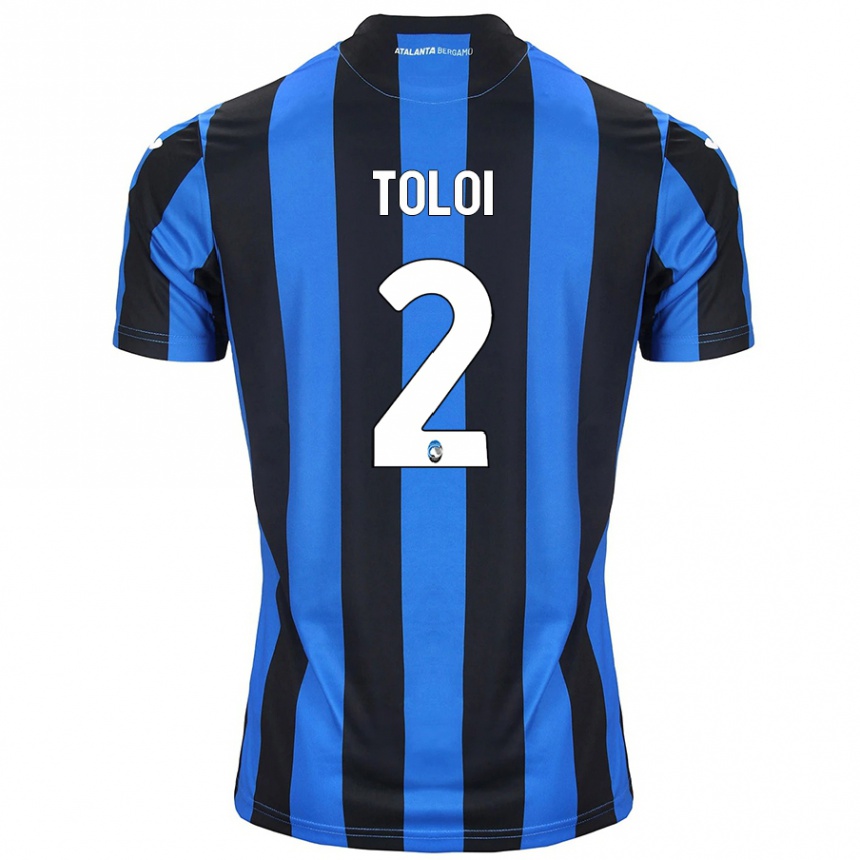 Kids Football Rafael Tolói #2 Blue Black Home Jersey 2024/25 T-Shirt Za