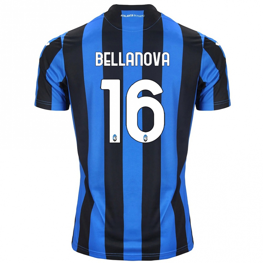 Kids Football Raoul Bellanova #16 Blue Black Home Jersey 2024/25 T-Shirt Za