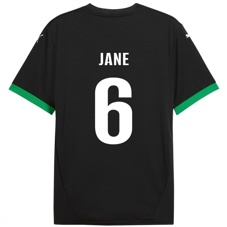 Kids Football Refiloe Jane #6 Black Dark Green Home Jersey 2024/25 T-Shirt Za