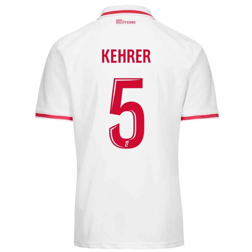 Kids Football Thilo Kehrer #5 White Red Home Jersey 2024/25 T-Shirt Za