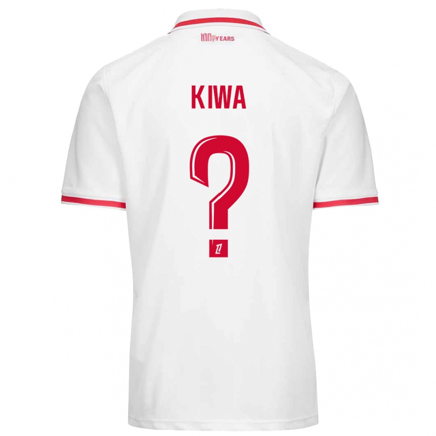 Kids Football Bradel Kiwa #0 White Red Home Jersey 2024/25 T-Shirt Za