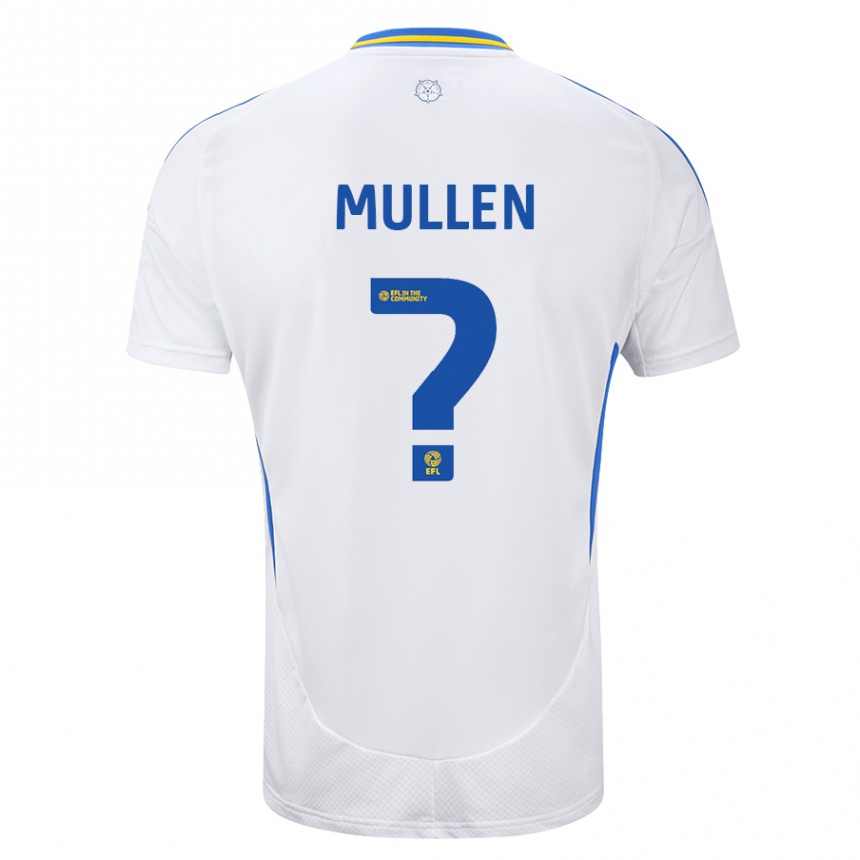 Kids Football Jeremiah Chilokoa-Mullen #0 White Blue Home Jersey 2024/25 T-Shirt Za