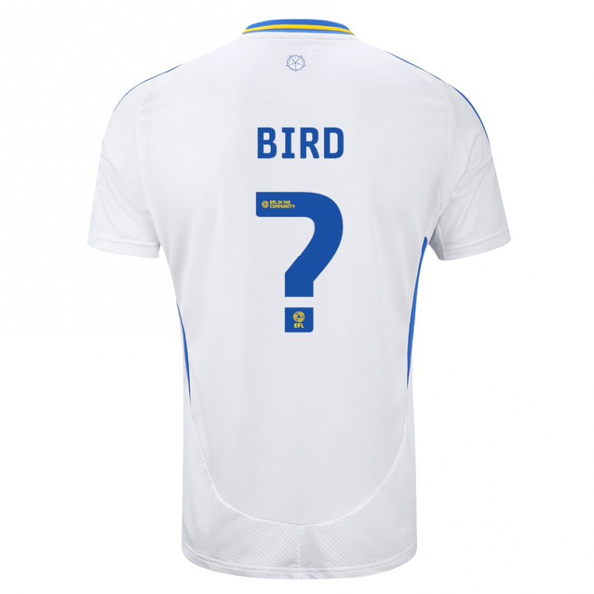 Kids Football Coban Bird #0 White Blue Home Jersey 2024/25 T-Shirt Za