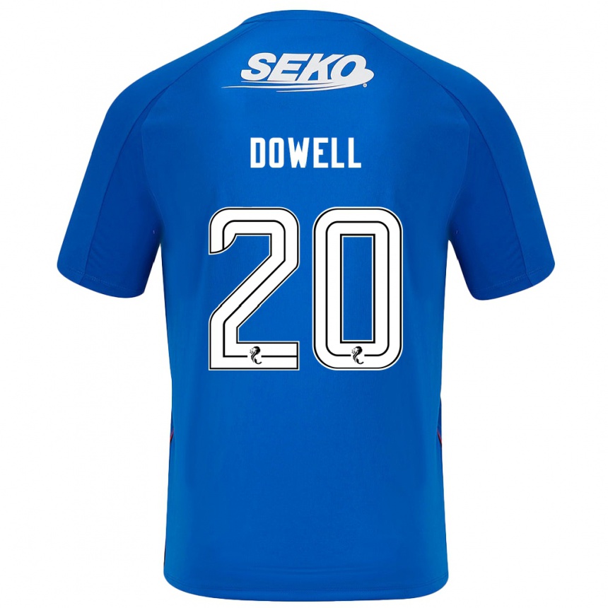 Kids Football Kieran Dowell #20 Dark Blue Home Jersey 2024/25 T-Shirt Za