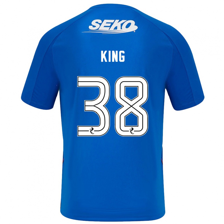 Kids Football Leon King #38 Dark Blue Home Jersey 2024/25 T-Shirt Za