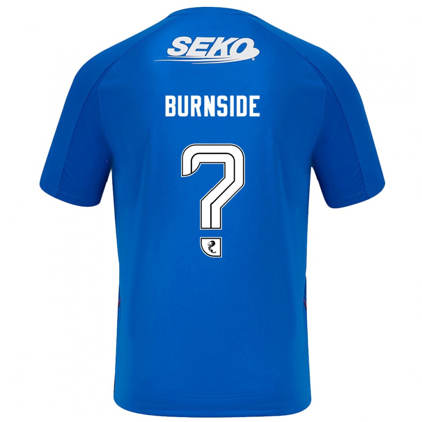 Kids Football Callum Burnside #0 Dark Blue Home Jersey 2024/25 T-Shirt Za