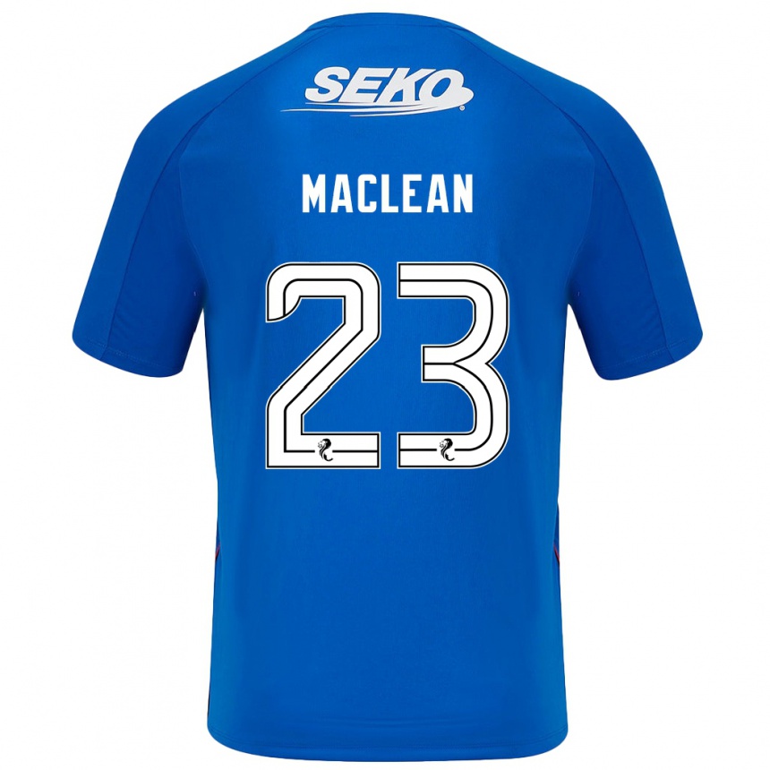 Kids Football Kirsty Maclean #23 Dark Blue Home Jersey 2024/25 T-Shirt Za