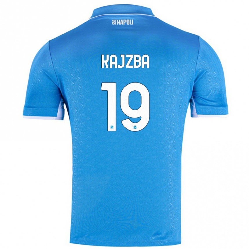 Kids Football Nina Kajzba #19 Sky Blue Home Jersey 2024/25 T-Shirt Za