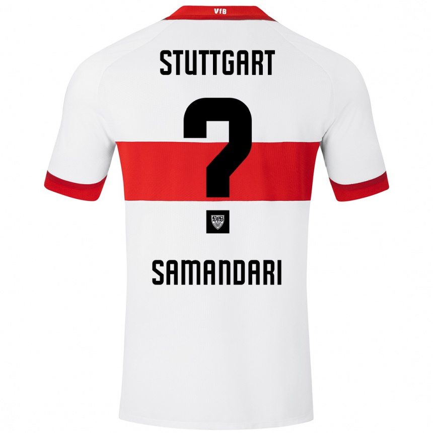 Kids Football Sohrab Samandari #0 White Red Home Jersey 2024/25 T-Shirt Za