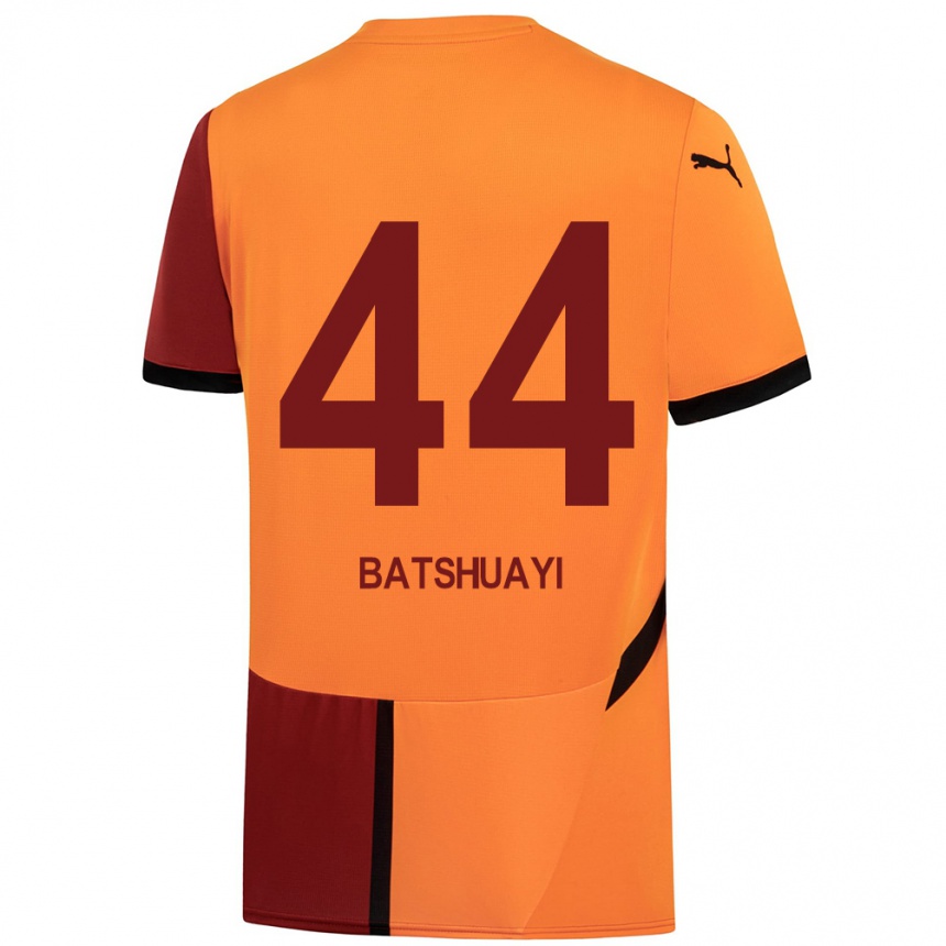 Kids Football Michy Batshuayi #44 Yellow Red Home Jersey 2024/25 T-Shirt Za